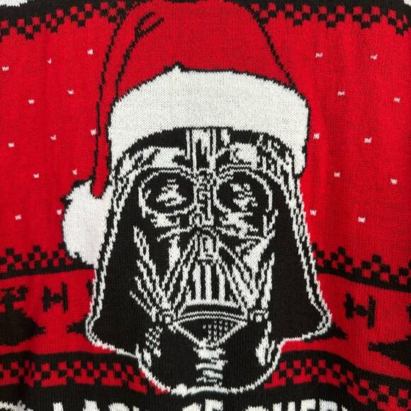 Star Wars Long Sleeve Crewneck Unisex Knit Sweater Darth Vader Size XXL - Picture 4 of 12